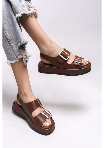 Ghinreda Kadın Çift Tokalı Sandalet 0012793 modelleri