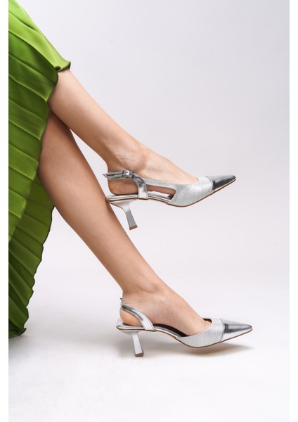 Thertria Kadın Arkası Açık Sivri Burun Stiletto 0012012 indirimleri