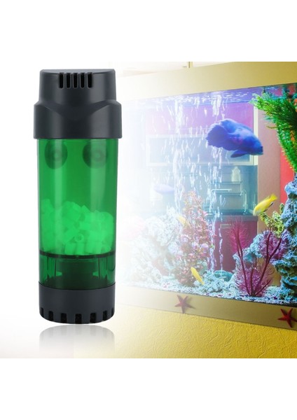 Balık Tankı Çift Biyokimyasal Filtre Akvaryum Fiziksel Sünger Filtreler Vantuz ILE(LH600) (Yurt Dışından)