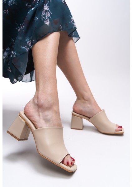 Iselluth Kadın Blok Topuklu Terlik 0012040 fırsatları