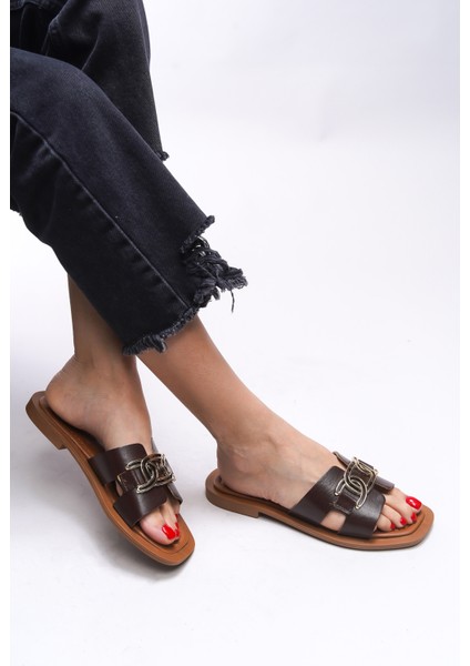 Issolanae Kadın Hakiki Deri Terlik 00120730 fiyatları