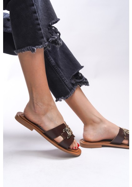 Issolanae Kadın Hakiki Deri Terlik 00120730 indirimleri