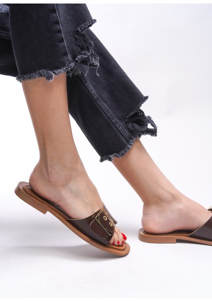 Brenthaela Kadın Hakiki Deri Terlik 00120764 indirimleri