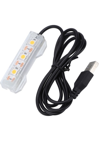 Akvaryum Işığı USB Şarj Plastik Balık Tankı Su Bitkileri Için LED Işık Peyzaj Sarı (Yurt Dışından)