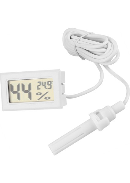 Sürüngen Için Harici Problu LCD Dijital Sıcaklık Nem Göstergesi Termometre Higrometre (Yurt Dışından)