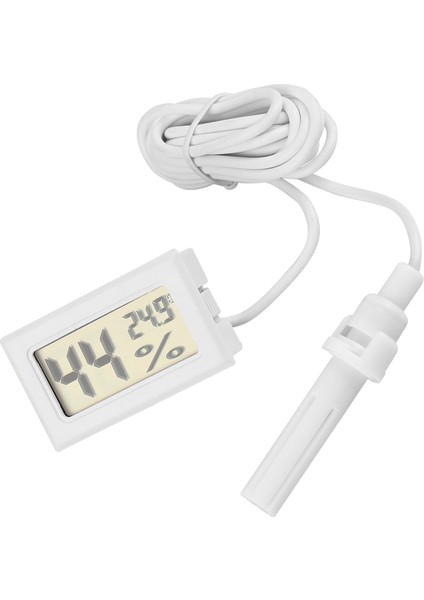 Sürüngen Için Harici Problu LCD Dijital Sıcaklık Nem Göstergesi Termometre Higrometre (Yurt Dışından)