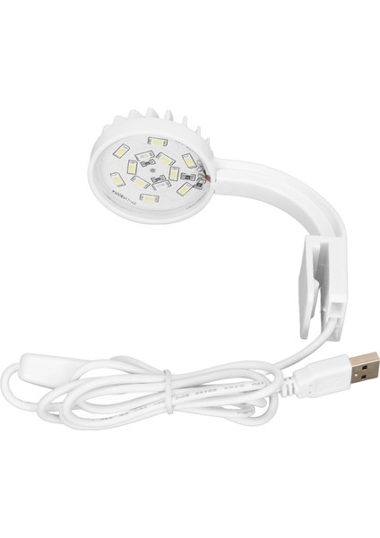 Balık Tankı Klip Işık 5 W 5 V 12 Leds Mavi Beyaz Işık Yüksek Parlaklık Ayarlanabilir Açı USB Kelepçe Akvaryum Işığı Beyaz (Yurt Dışından)