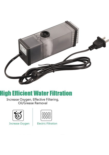 5W 300L / H Akvaryum Su Balık Tank Filtresi Skimmer Oksijenasyon Pompası Çin Standart Fiş (Yurt Dışından)