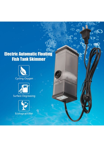 5W 300L / H Akvaryum Su Balık Tank Filtresi Skimmer Oksijenasyon Pompası Çin Standart Fiş (Yurt Dışından)