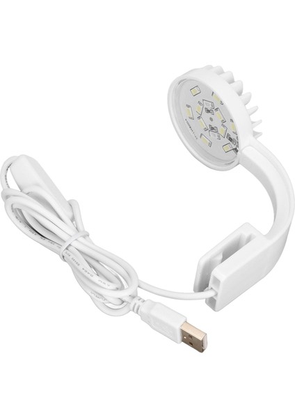 Balık Tankı Klip Işık 5 W 5 V 12 Leds Mavi Beyaz Işık Yüksek Parlaklık Ayarlanabilir Açı USB Kelepçe Akvaryum Işığı Beyaz (Yurt Dışından)
