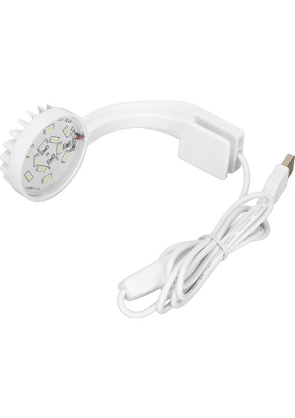 Balık Tankı Klip Işık 5 W 5 V 12 Leds Mavi Beyaz Işık Yüksek Parlaklık Ayarlanabilir Açı USB Kelepçe Akvaryum Işığı Beyaz (Yurt Dışından)
