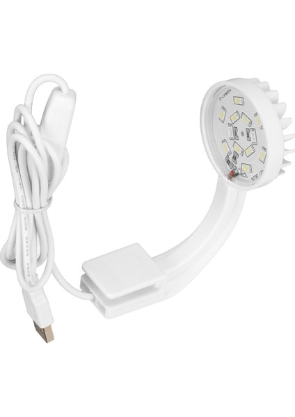 Balık Tankı Klip Işık 5 W 5 V 12 Leds Mavi Beyaz Işık Yüksek Parlaklık Ayarlanabilir Açı USB Kelepçe Akvaryum Işığı Beyaz (Yurt Dışından)