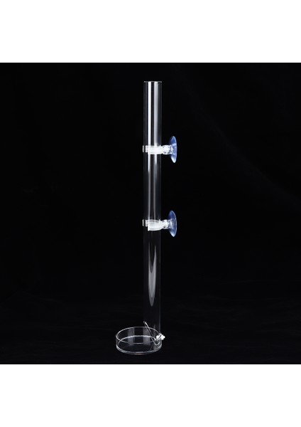 Akrilik Şeffaf Dayanıklı Akvaryum Balık Karides Besleyici Balık Tankı Besleme Tüpü Tepsi Ile(20 Cm) (Yurt Dışından)
