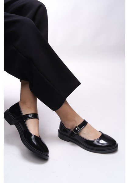 Saelheira Kadın Rugan Babet – Düz Tabanlı, Tokalı ve Kemerli Rahat Günlük Kullanım Ayakkabısı fiyatları