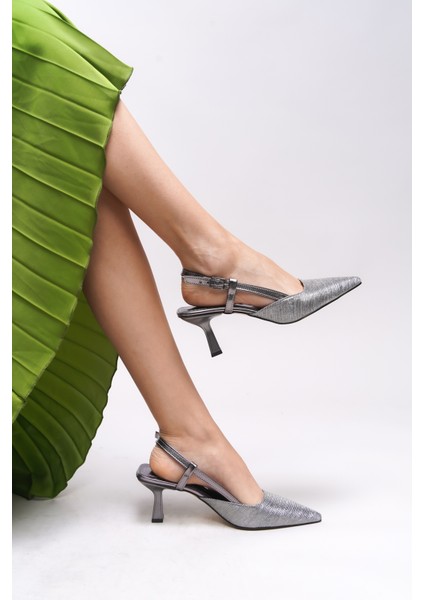 Evelniel Kadın Arkası Açık Sivri Burun Stiletto 001209 indirimleri