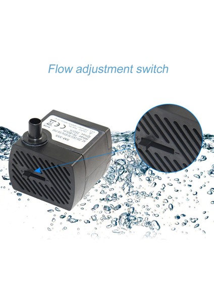 2 W Ultra Sessiz Dalgıç Su Pompası ile LED Işık Balık Gölet Akvaryum Tankı Çeşme (Yurt Dışından)