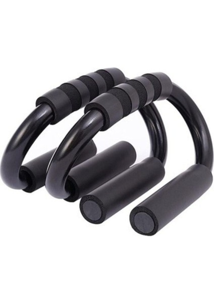 Siyah Push Up Stands Profesyonel Şınav Aleti