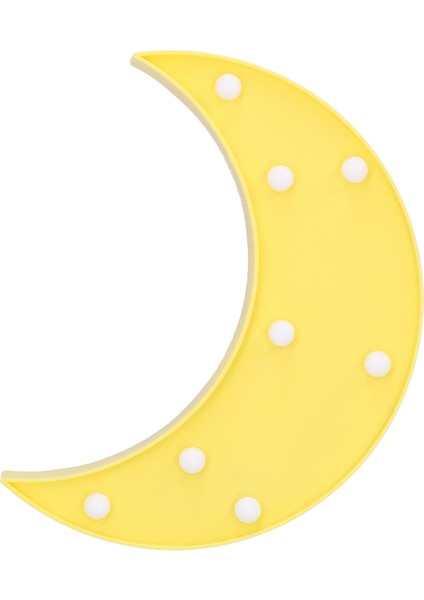 LED Ay Şekilli Işık 8led Çip Küçük Gece Lambası Ortam Lambası Yatak Odası Tatiller Doğum Günü Partisi (Yurt Dışından)