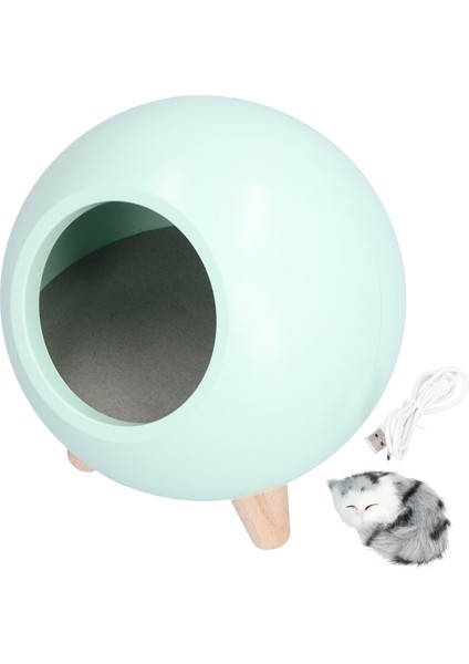 USB Atmosfer Lambası Çocuk Kız Yatak Odası Başucu Karikatür LED Uyku Gece Lambası Sıcak Işıkyeşil (Yurt Dışından)