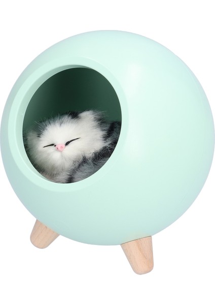 USB Atmosfer Lambası Çocuk Kız Yatak Odası Başucu Karikatür LED Uyku Gece Lambası Sıcak Işıkyeşil (Yurt Dışından)