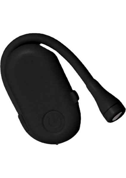 3W Küçük Klipsli Kitap Işığı Kademesiz Karartma 5V 1A USB Şarjlı Göz Bakımı Kitap Işığı Gece Yatakta Okuma Için Siyah (Yurt Dışından)