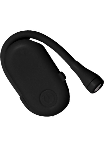3W Küçük Klipsli Kitap Işığı Kademesiz Karartma 5V 1A USB Şarjlı Göz Bakımı Kitap Işığı Gece Yatakta Okuma Için Siyah (Yurt Dışından)