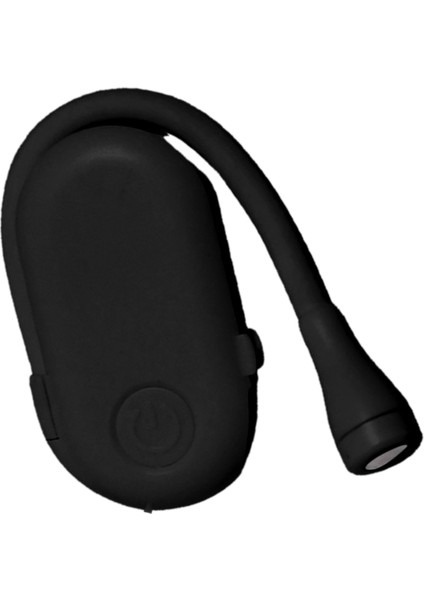 3W Küçük Klipsli Kitap Işığı Kademesiz Karartma 5V 1A USB Şarjlı Göz Bakımı Kitap Işığı Gece Yatakta Okuma Için Siyah (Yurt Dışından)