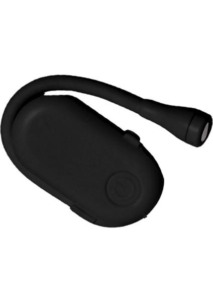 3W Küçük Klipsli Kitap Işığı Kademesiz Karartma 5V 1A USB Şarjlı Göz Bakımı Kitap Işığı Gece Yatakta Okuma Için Siyah (Yurt Dışından)