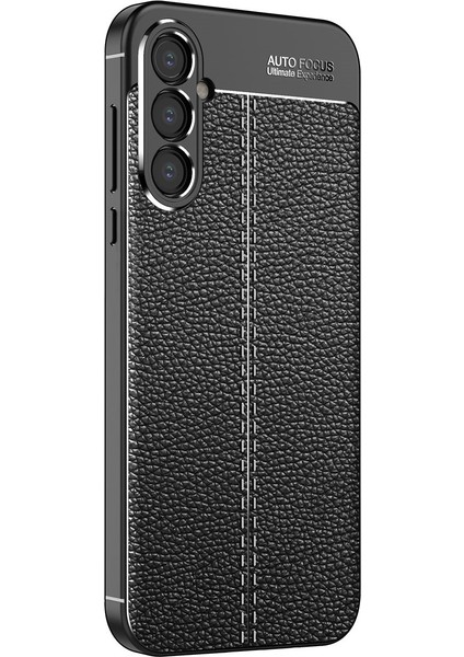 Samsung Galaxy A35 Kılıf Niss Deri Desen Silikon + Ekran Koruyucu