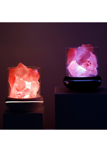 Tuz Lambası Himalaya Tuz Taşı Gece Lambası Aromaterapi Difüzör Dimmer Anahtarı 7 Renk LED Kaya Kristal Gece Lambası Taşınabilir USB Araba Ev Ofis Yatak Odası Masaüstü Dekorasyon (Yurt Dışından) fırsatları