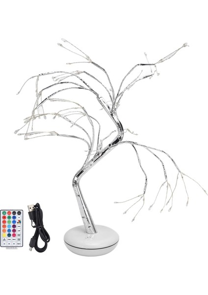 Ağaç Lambası 108 LED Uzaktan Kumanda Rgbw Çift Güç Kaynağı IP20 Su Geçirmez Bonsai Ağaç Masa Lambası Barlar Restoranlar Yatak Odaları Için (Yurt Dışından)