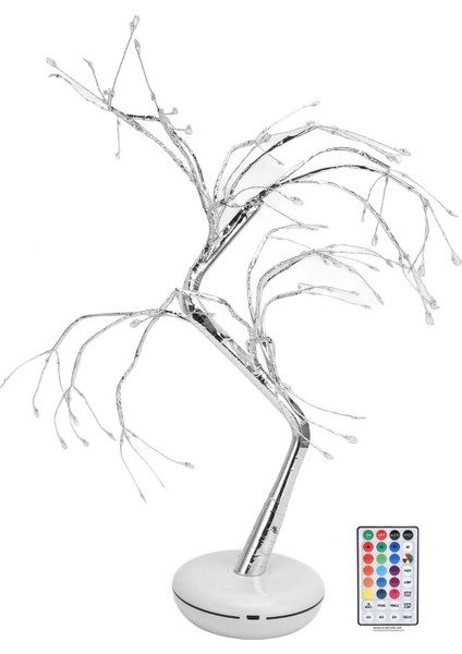 Ağaç Lambası 108 LED Uzaktan Kumanda Rgbw Çift Güç Kaynağı IP20 Su Geçirmez Bonsai Ağaç Masa Lambası Barlar Restoranlar Yatak Odaları Için (Yurt Dışından) fiyatları