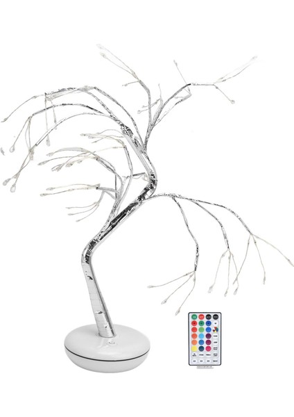 Ağaç Lambası 108 LED Uzaktan Kumanda Rgbw Çift Güç Kaynağı IP20 Su Geçirmez Bonsai Ağaç Masa Lambası Barlar Restoranlar Yatak Odaları Için (Yurt Dışından) fırsatları
