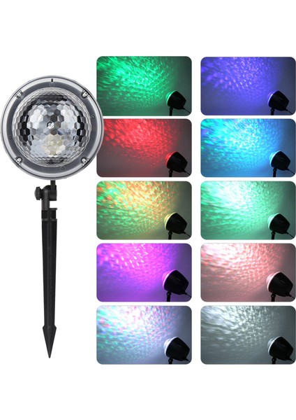 Okyanus Dalgaları Projeksiyon Işığı Rgb Su Efekti Su Geçirmez Gece Lambası Dekorasyon Için (Yurt Dışından) fırsatları