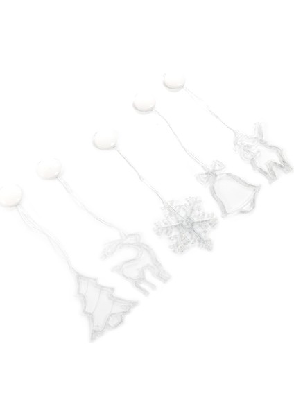 5 Adet/takım Noel LED Belirli Işık Dekorasyon Pencere Asılı Elk Ağacı Işık Dize (Yurt Dışından) fiyatları