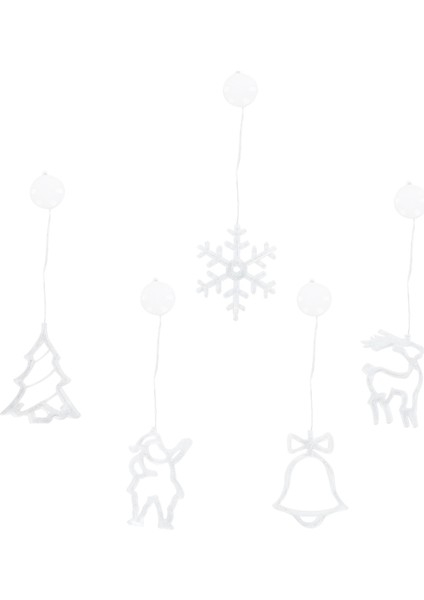 5 Adet/takım Noel LED Belirli Işık Dekorasyon Pencere Asılı Elk Ağacı Işık Dize (Yurt Dışından) modelleri