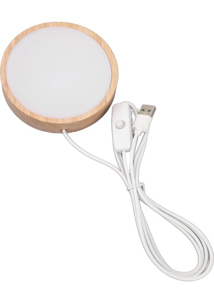 LED Işıklar Ekran Tabanı Rgb Yuvarlak Ahşap Aydınlatmalı Taban Standı Akrilik Cam Reçine Sanat Renkli Işık Için LED Ekran Standı (Yurt Dışından) modelleri