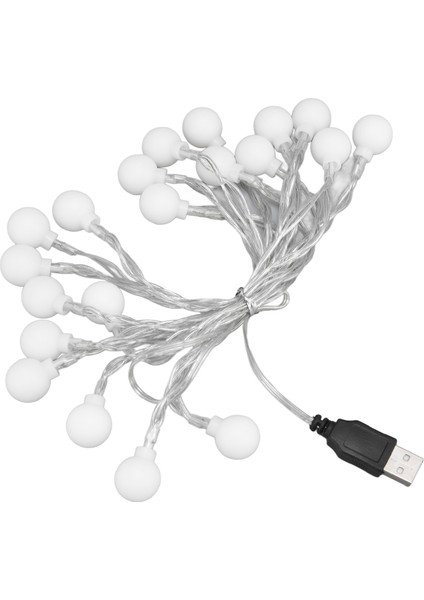 3 M 20LED Işık Dize LED Küre Açık Kapalı Işık Dize Kız Odası Dekorasyonu Şenlikli Doğum Günü USB Güç Kaynağı (Yurt Dışından)