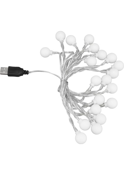 3 M 20LED Işık Dize LED Küre Açık Kapalı Işık Dize Kız Odası Dekorasyonu Şenlikli Doğum Günü USB Güç Kaynağı (Yurt Dışından) fiyatları