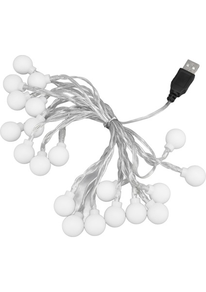 3 M 20LED Işık Dize LED Küre Açık Kapalı Işık Dize Kız Odası Dekorasyonu Şenlikli Doğum Günü USB Güç Kaynağı (Yurt Dışından) fırsatları