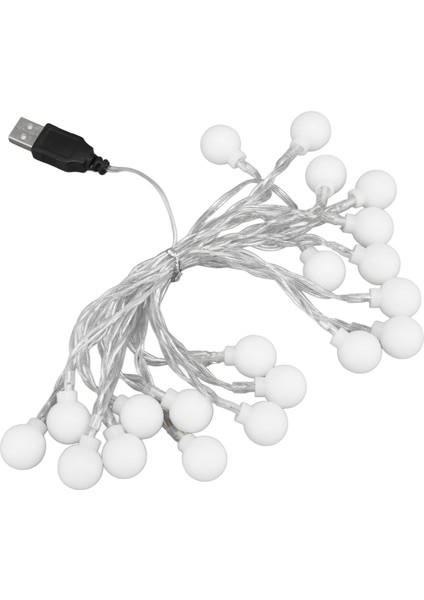 3 M 20LED Işık Dize LED Küre Açık Kapalı Işık Dize Kız Odası Dekorasyonu Şenlikli Doğum Günü USB Güç Kaynağı (Yurt Dışından) indirimleri