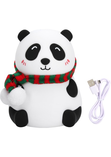 Sevimli Hayvan Şekilli Mini LED 7 Renk Gece Lambası USB Şarjlı Çocuk Odası Dekoru B Tipi (Yurt Dışından)