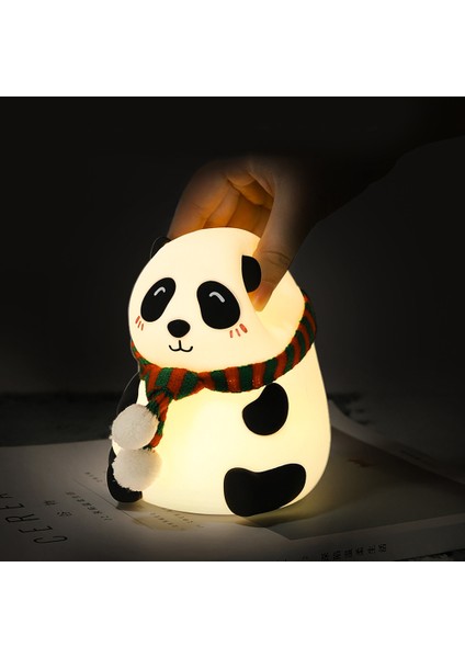 Sevimli Hayvan Şekilli Mini LED 7 Renk Gece Lambası USB Şarjlı Çocuk Odası Dekoru B Tipi (Yurt Dışından)