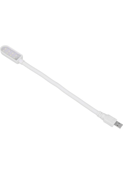 USB ile Çalışan Gece Lambası 8led 360 Derece Bükülebilir Lamba Orijinallik Okuma Lambası Ev Oturma Odası Içinbeyaz (Yurt Dışından)