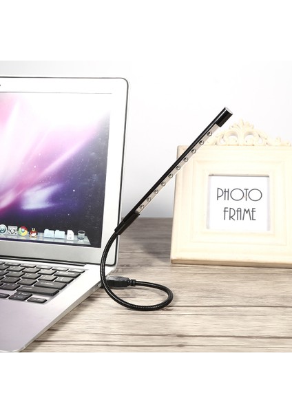 5V Esnek Mini USB LED Okuma Işığı Lambası El Feneri Dizüstü Bilgisayar Bilgisayar Klavye Siyah (Yurt Dışından) modelleri