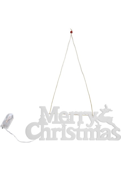 Harf Işıkları Noel Peri Işıkları Pil ile Çalışan LED Asılı Lamba Noel Süslemeleri Için (Yurt Dışından)