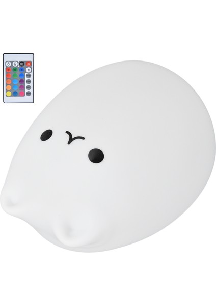 Silikon LED Gece Lambası Uzaktan Kumanda USB Şarjlı Renkli Kedi Işığı Yatak Odası Içinpopüler Kedi (Yurt Dışından)