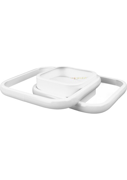 LED Tavan Lambası 24W Modern Dikdörtgen 3000K Alüminyum Gömme Montajlı Aydınlatma Armatürü Sıcak Aydınlatma 110‑265V Yatak Odası Mutfak Oturma Odası Beyaz (Yurt Dışından) indirimleri