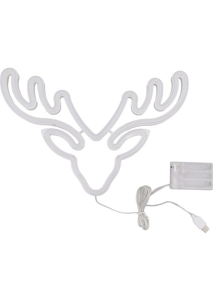 Neon Işık LED Tabela USB Pil ile Çalışan Noel Tatil Yatak Odası Duvar Dekoru Süsleri Sıcak Işık (Yurt Dışından)