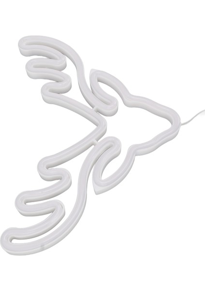 Neon Işık LED Tabela USB Pil ile Çalışan Noel Tatil Yatak Odası Duvar Dekoru Süsleri Sıcak Işık (Yurt Dışından)